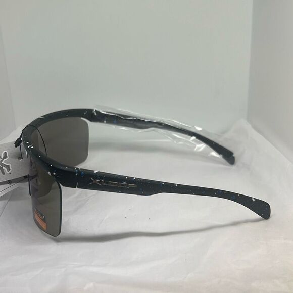 XLoop Sport Shield Sunglasses – Blue Frame, Mirrored Lens, UV400 Protection, Pol - Picture 2 of 4